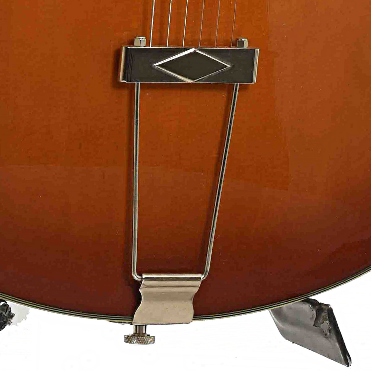Tailpiece of Fullerton Series Hollowbody Electric Guitar