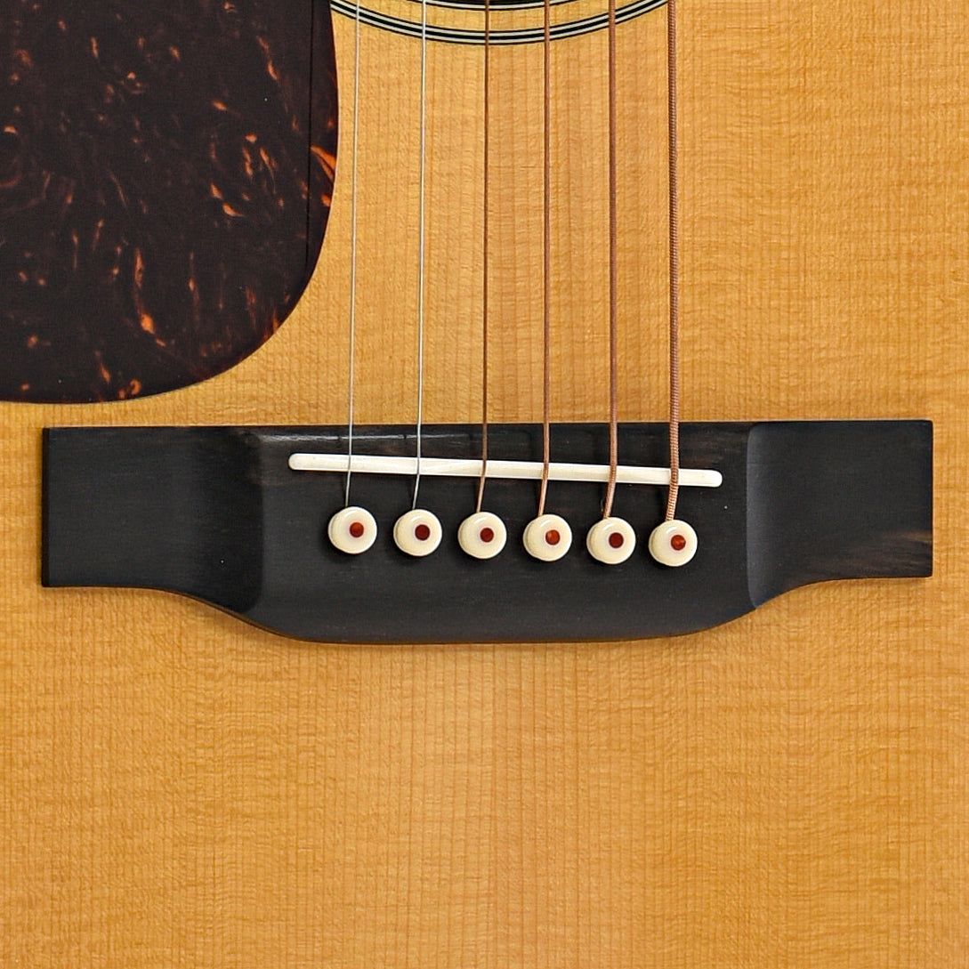 Bridge of Martin D-28L Lefthanded Guitar