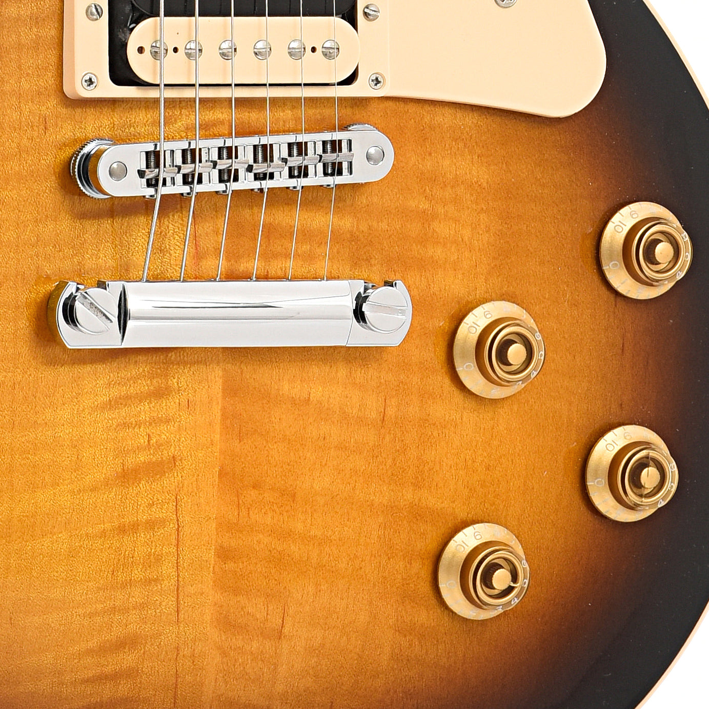 Bridge, tailpiece and controls of GIBSON LES PAUL TRADITIONAL PRO II