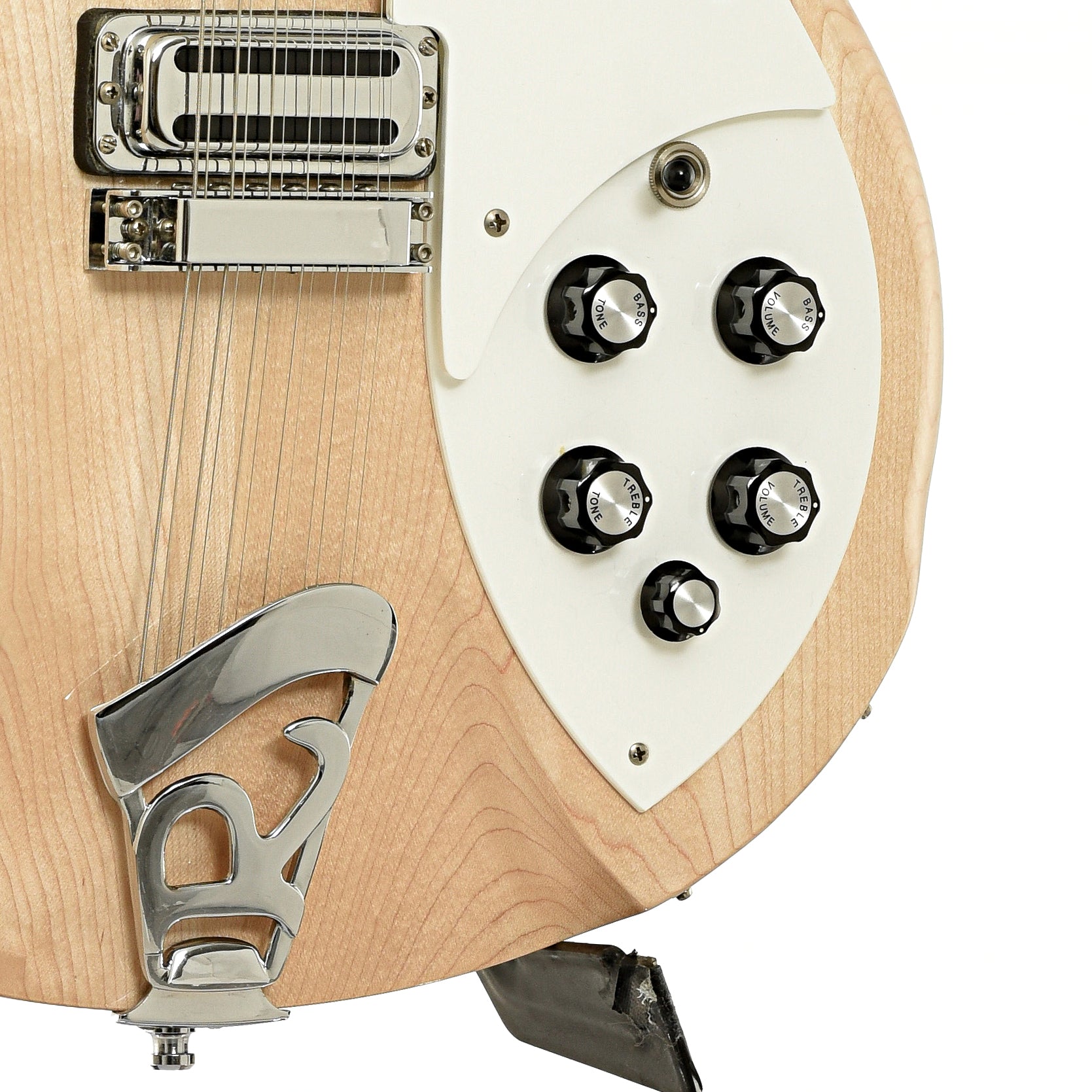 Bridge and controls of Rickenbacker 360-12 VP 12-String Electric Guitar