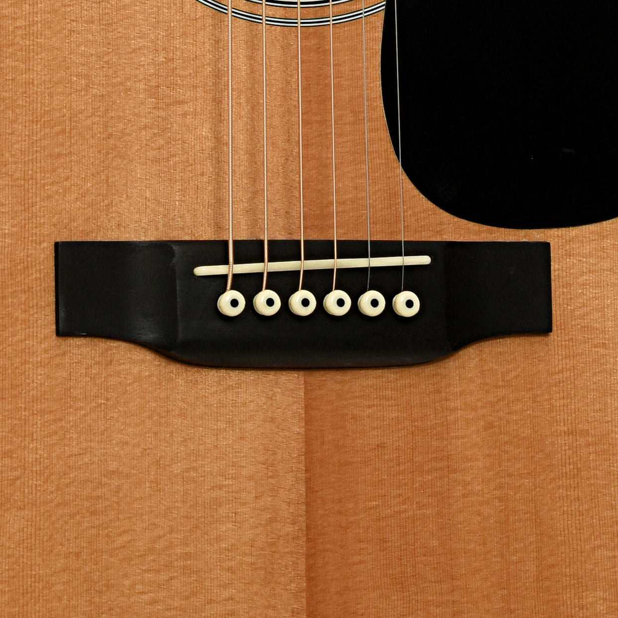 Bridge of Martin D-28 Acoustic Guitar