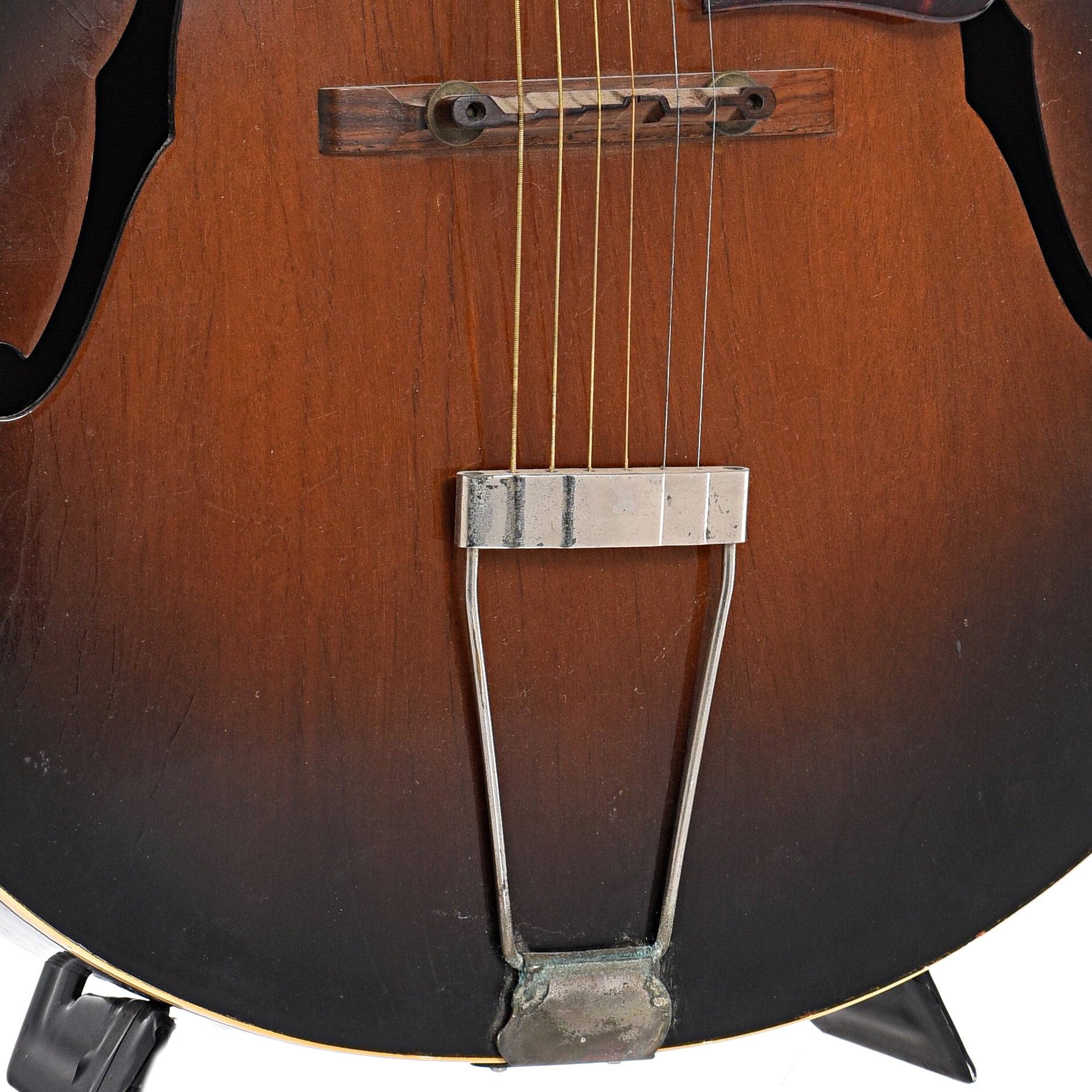 Tailpiece and bridge of Gibson L-48 Archtop Guitar (c.1948)