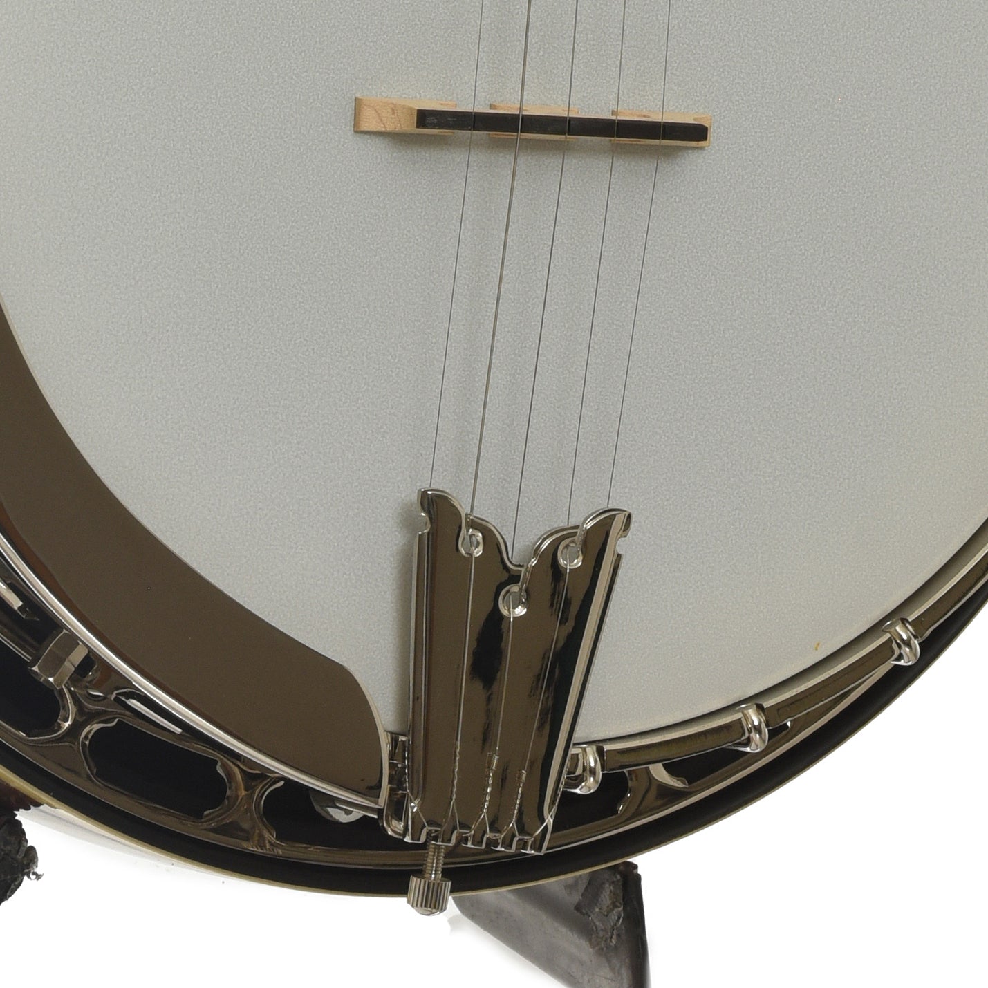 Bridge of Epiphone Mastertone Classic Resonator Banjo