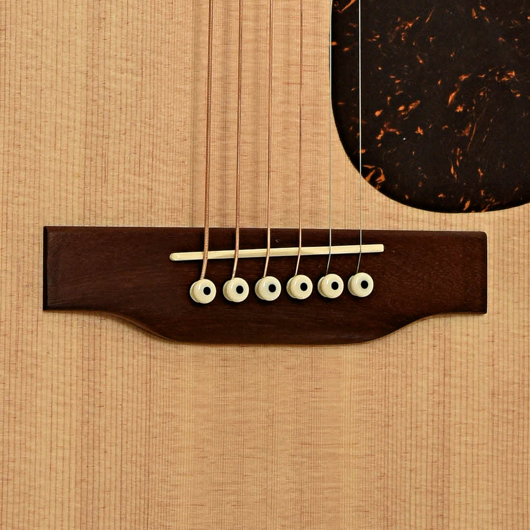 Bridge of Martin D-X2E Mahogany Acoustic Guitar 