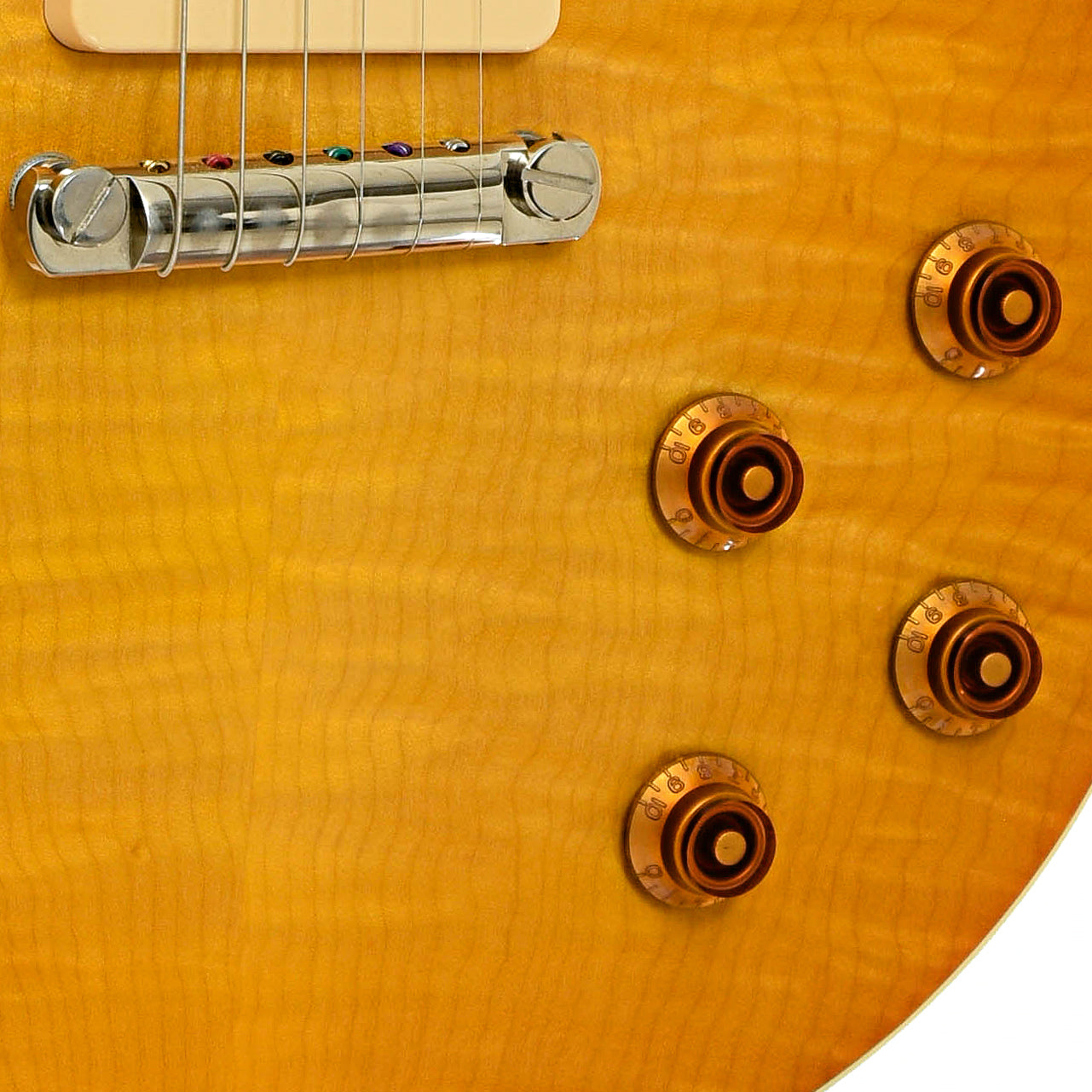 Bridge and controls of Collings City Limits Electric Guitar