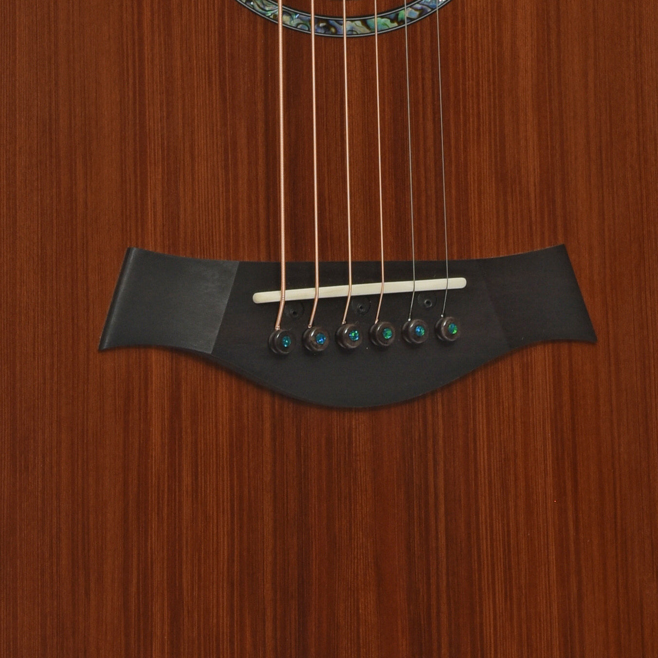 Bridge of Taylor Custom Shop C14ce B5003 "Canela" Guitar 