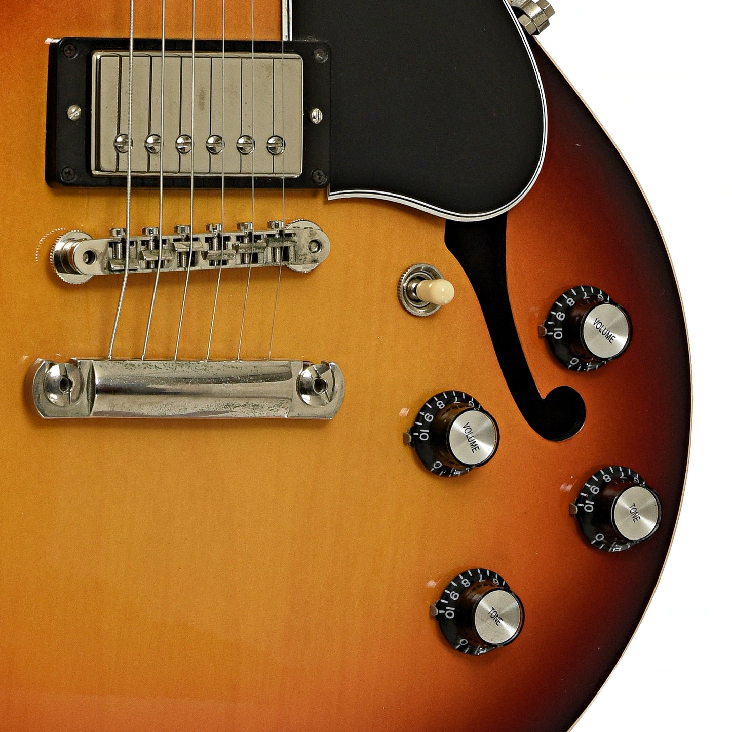 Bridge of Gibson ES-339 Hollowbody Electric Guitar 