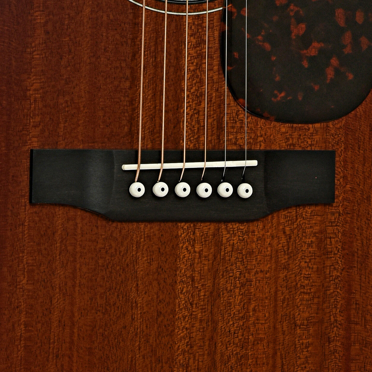 Bridge of Larrivee OM-40 Mahogany Acoustic Guitar