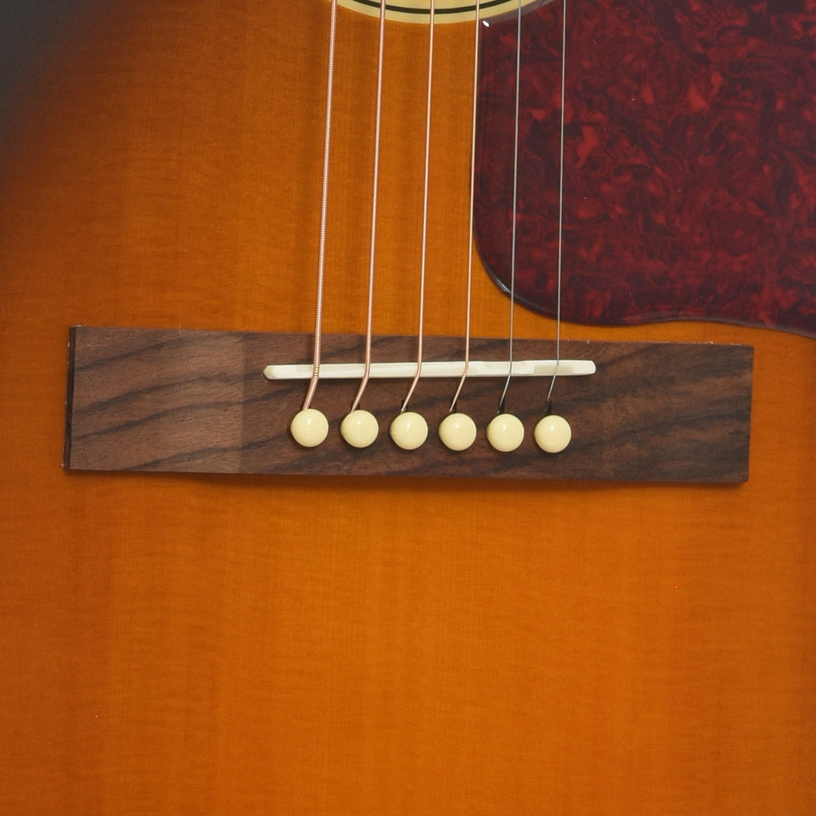 Bridge of Epiphone L-00 Standard Acoustic Guitar 