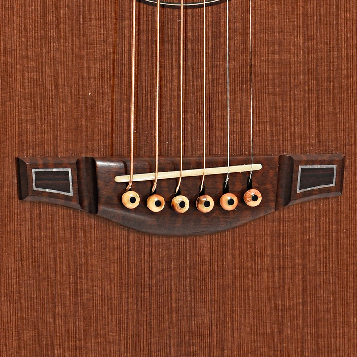 Bridge of Bourgeois OMSC Odyssey Brazilian Rosewood Acoustic Guitar