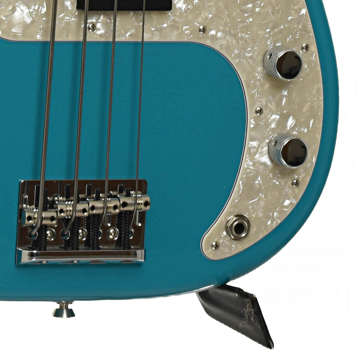 Bridge and controls of Fender American Professional II Precision Electric Bass 