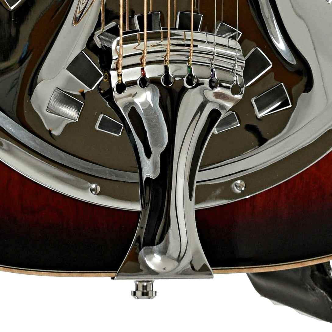 Tailpiece of Beard "Mike Auldridge" MA-6 Squareneck Resonator Guitar Scarlet Sunburst