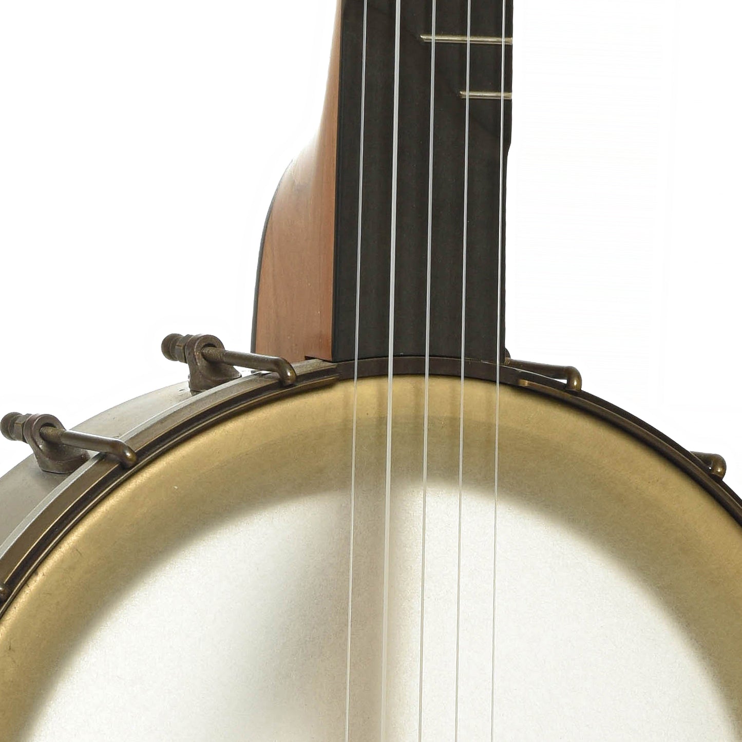 Front neck joint of Pisgah Rambler Custom Openback Banjo