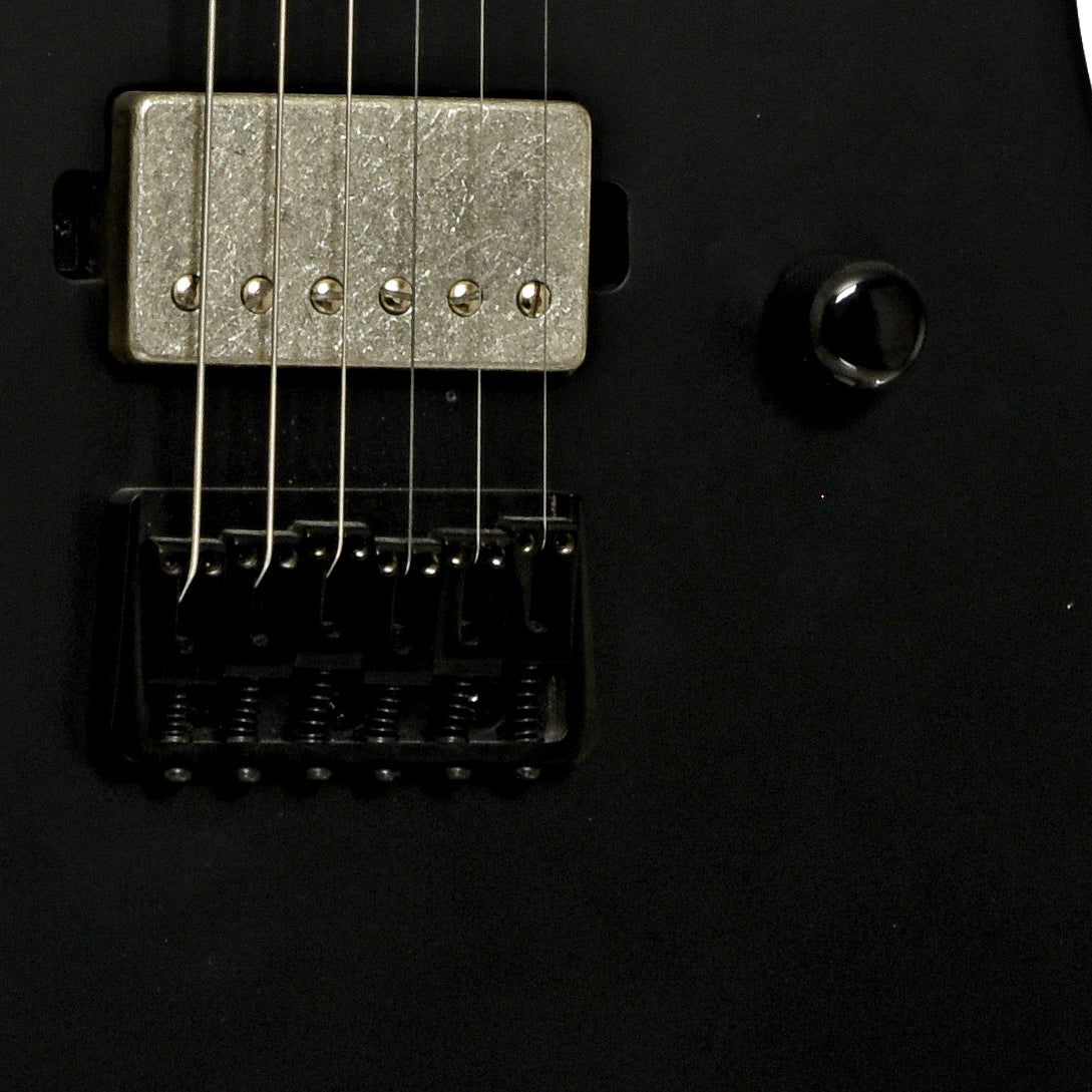 Bridge and pickup of ESP LTD TE-201 Electric Guitar, Black Satin