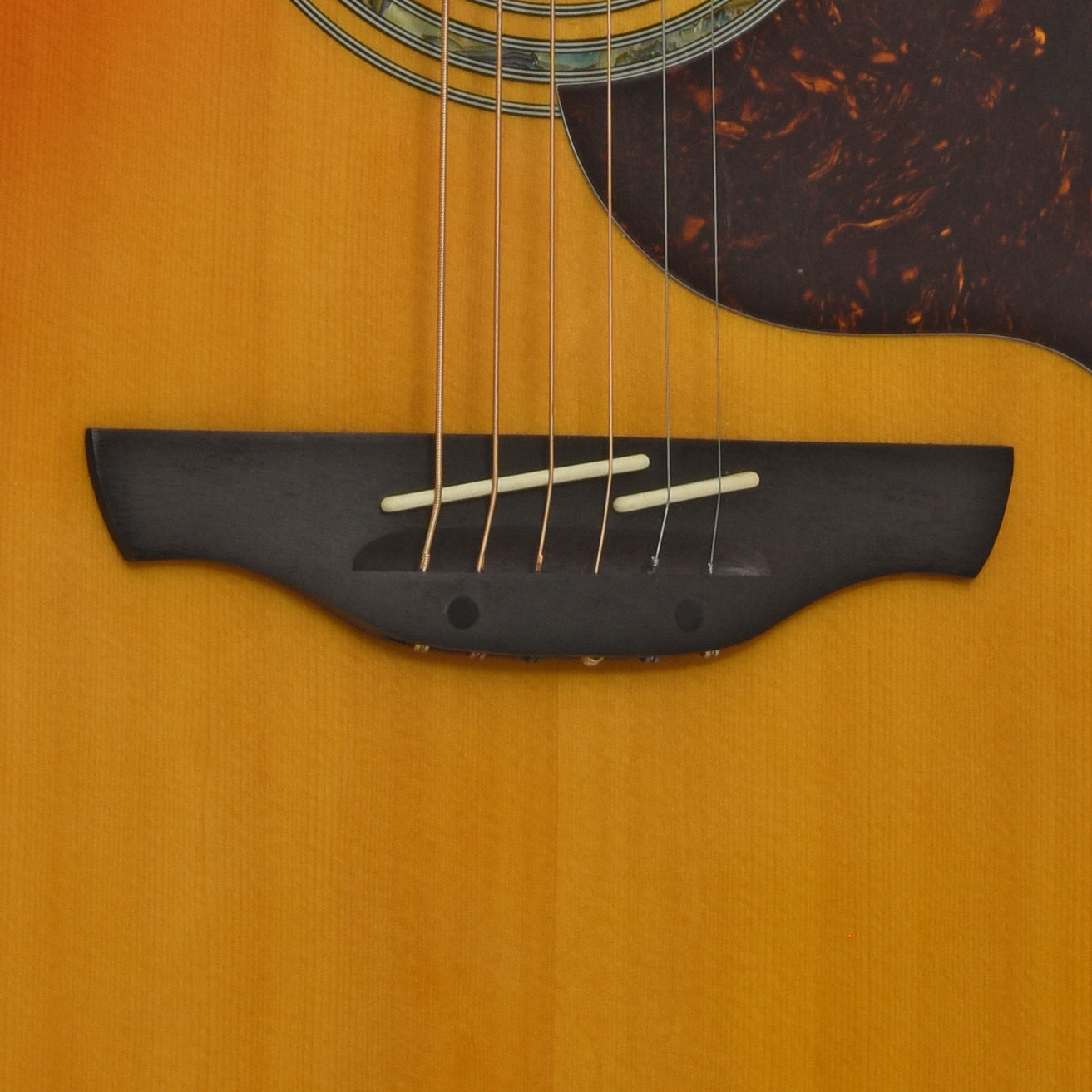 Bridge of Takamine EG523CDX Acoustic-Electric  Guitar
