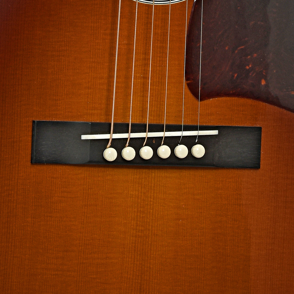Bridge of Collings CJ45T Acoustic Guitar