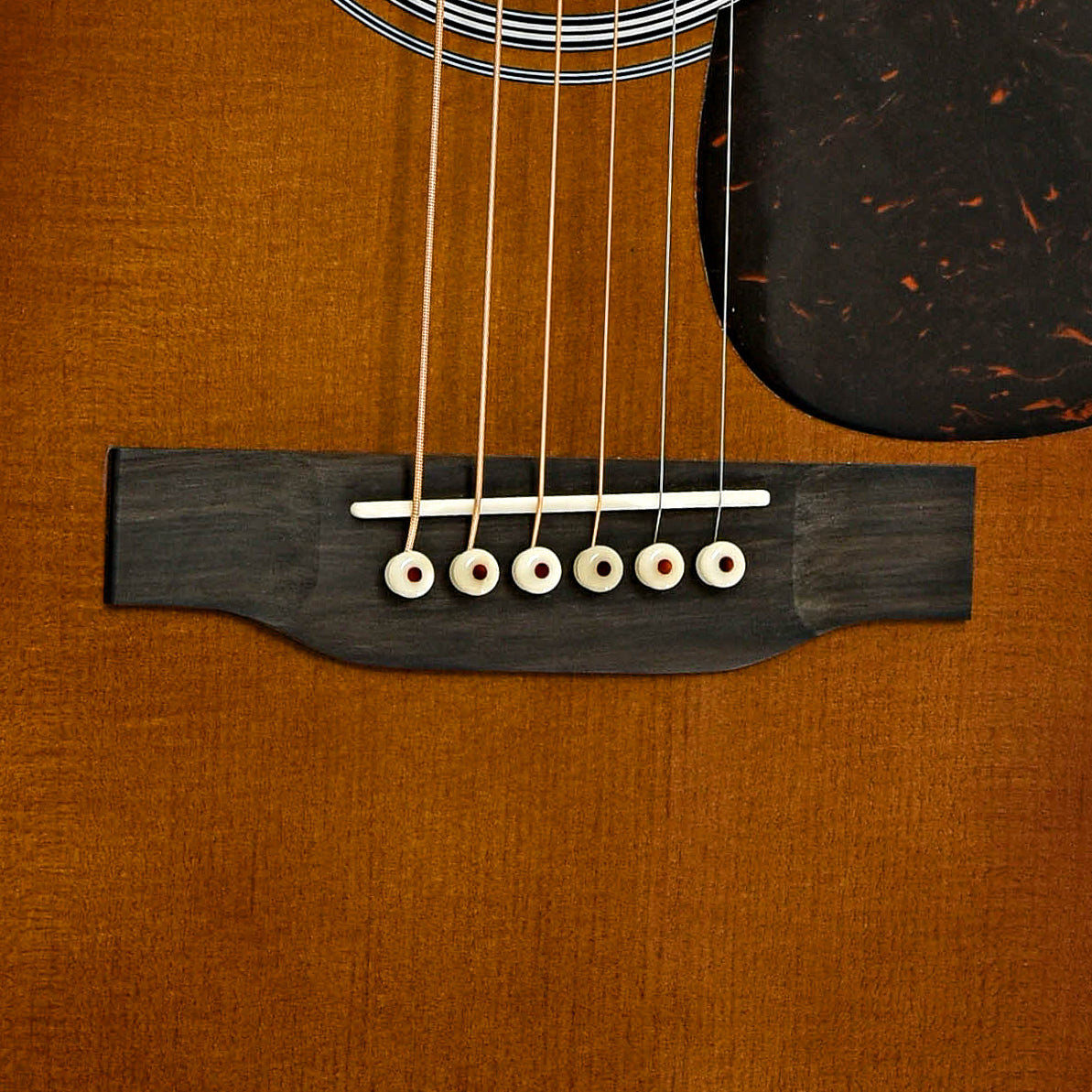 Bridge of Martin HD-28 Ambertone Guitar & Case