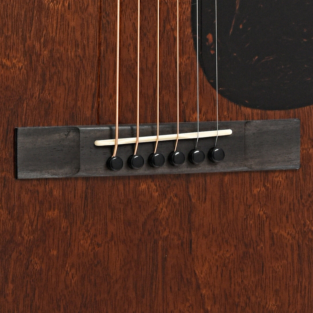 Bridge of Martin Custom 000 12-Fret Guitar & Case, All Quilted Mahogany,
