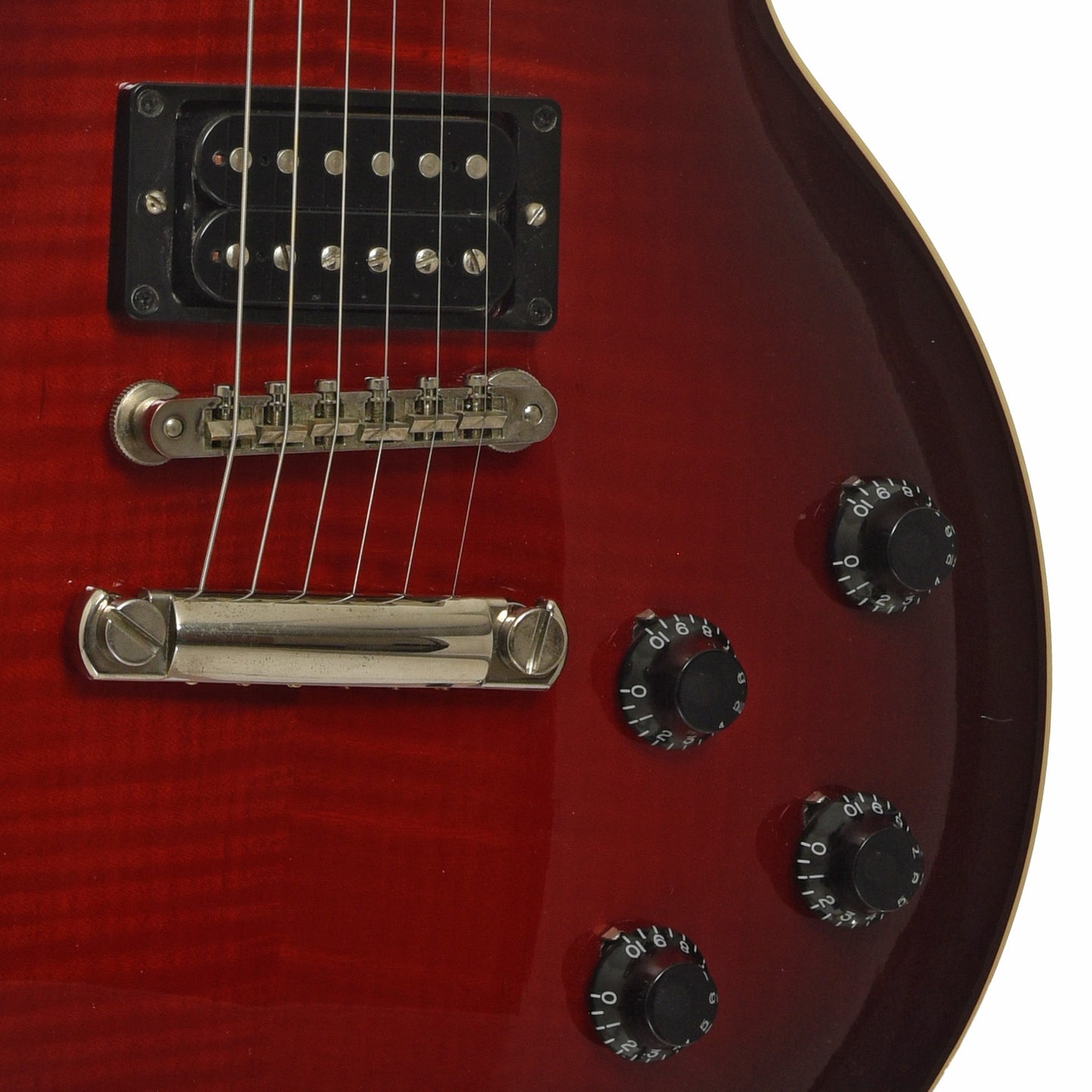 bridge and controls of Gibson Slash Les Paul Standard Electric Guitar 