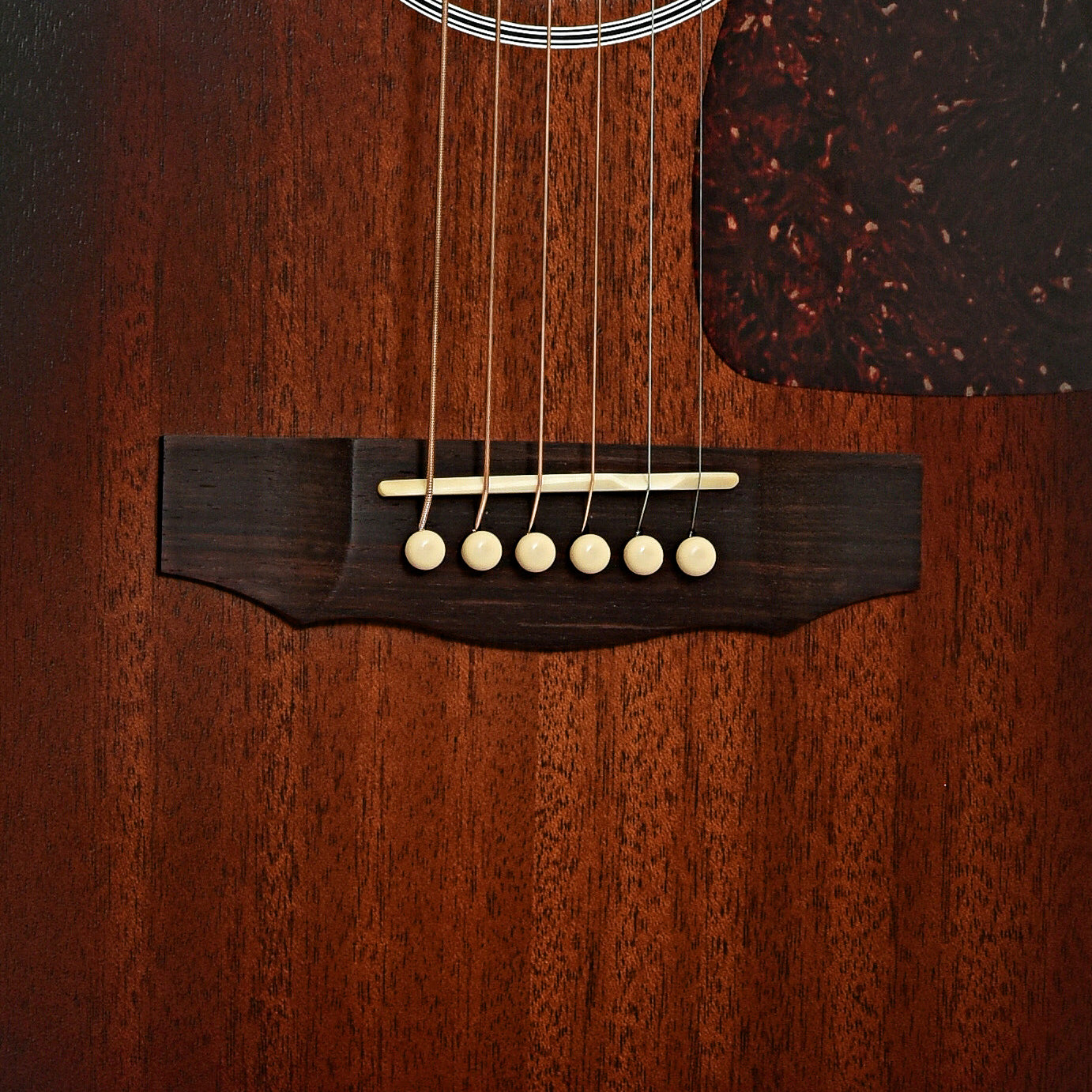 Bridge of Guild USA D-20 VSB Mahogany Acoustic Guitar 