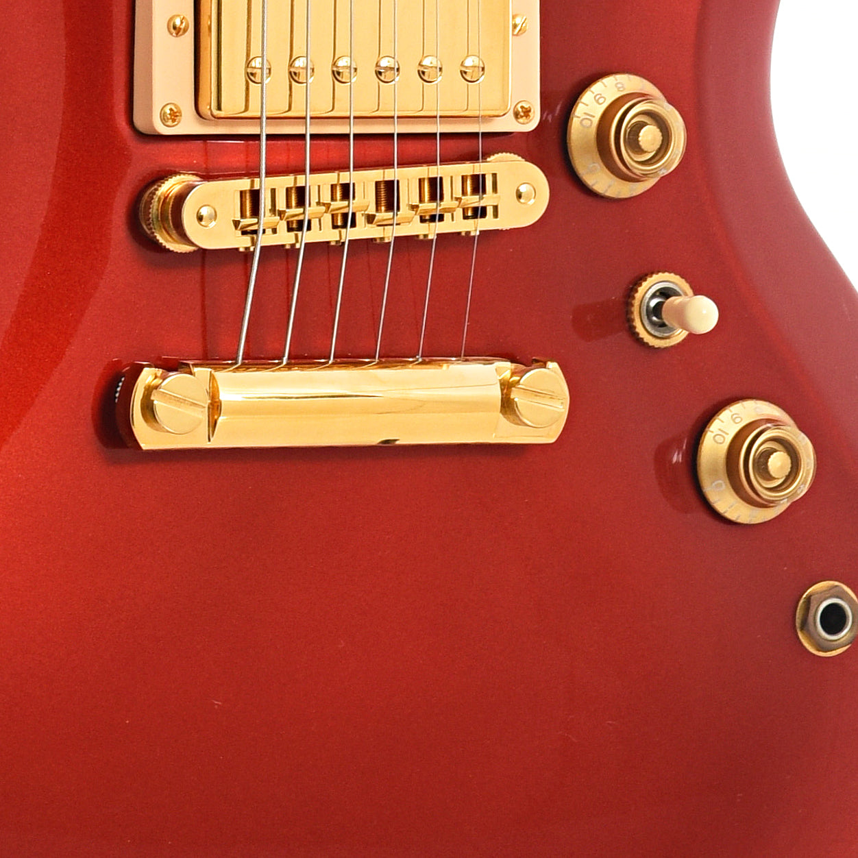 tailpiece, Bridge and controls of Gibson SG Diablo Electric Guitar (2008)