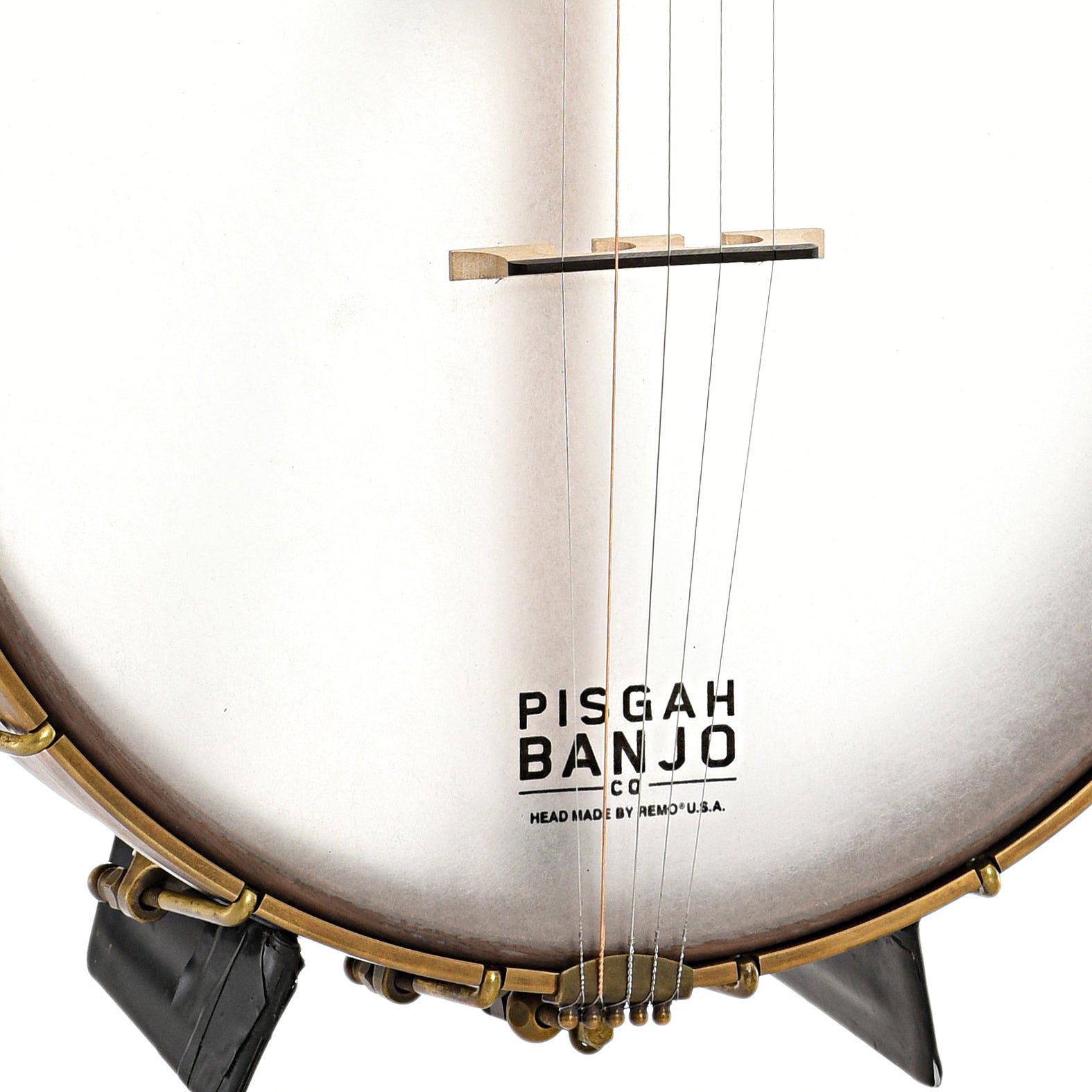 Tailpiece and bridge of Pisgah Roscoe Banjo