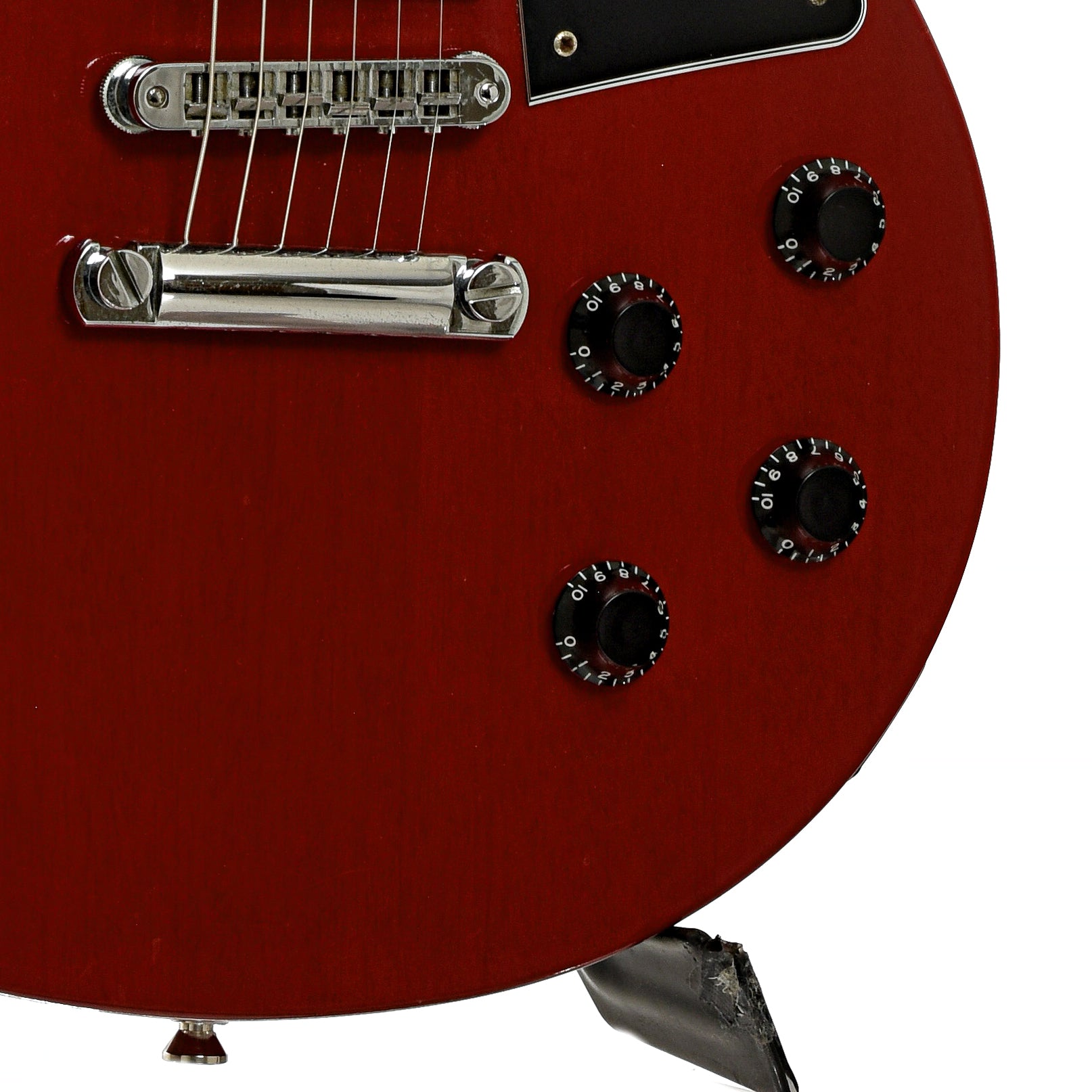 Bridge and controls of Gibson Les Paul Special P100s Electric Guitar