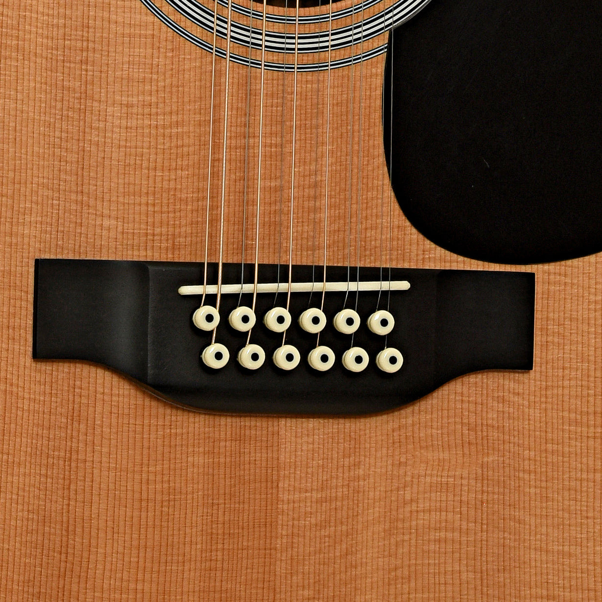 Bridge of Martin D12-28 12-String Acoustic Guitar