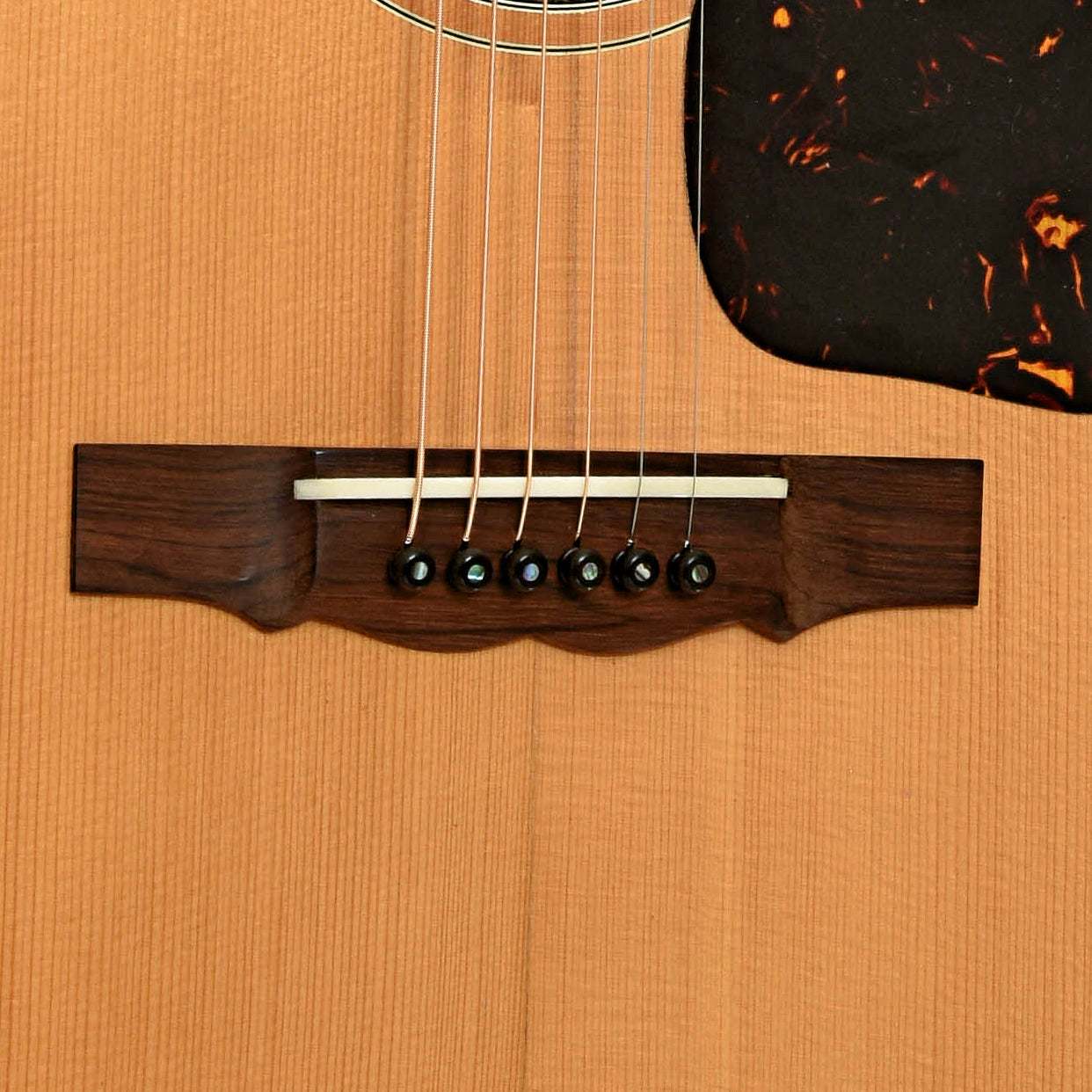 Bridge of Guild D-40 Bluegrass Jubilee Acoustic Guitar 