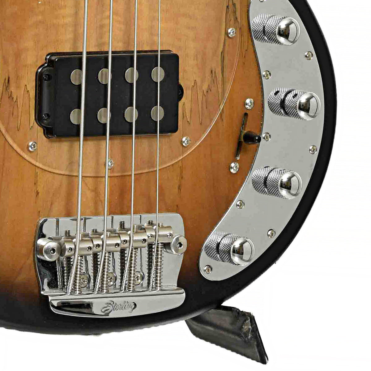 Bridge of Stingray 34HH Spalted Maple Electric Bass