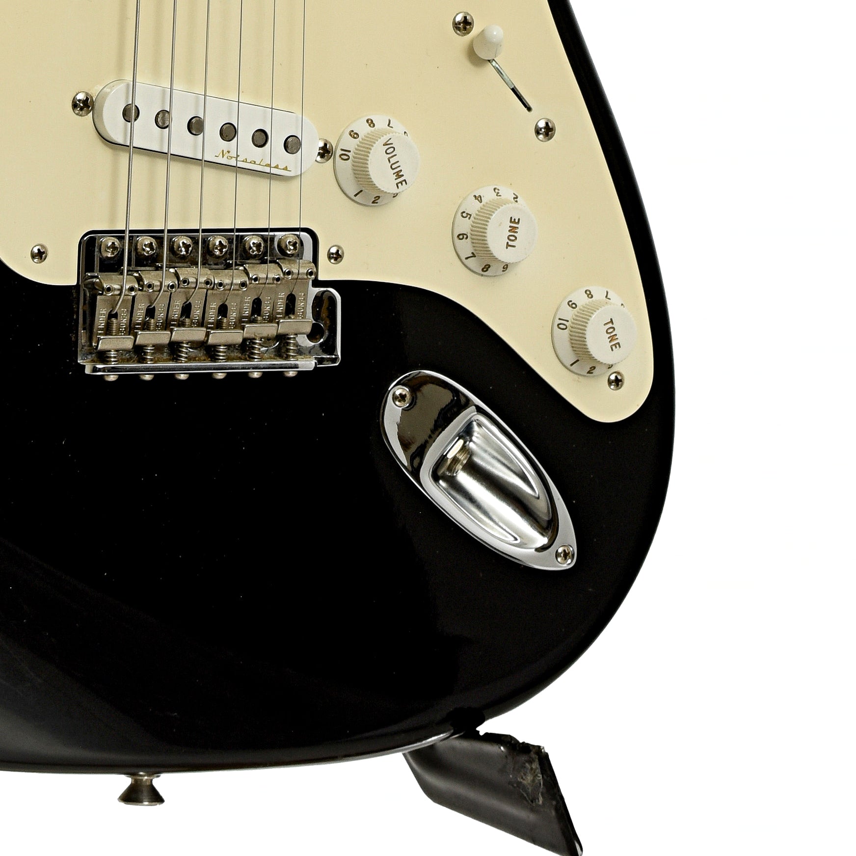Bridge and controls of Fender Custom Shop Eric Clapton Stratocaster Electric Guitar