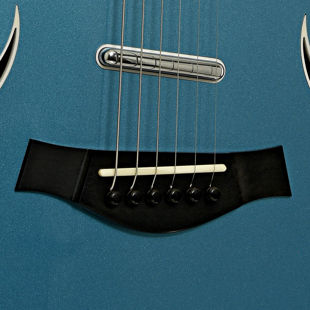 Bridge and pickup of Taylor T5-C Hollowbody Electric Guitar 