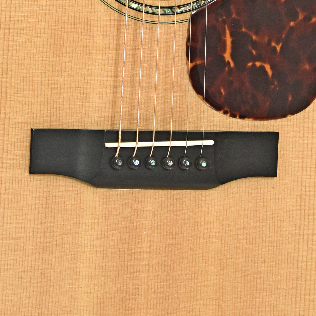 Bridge of Larrivee OMV-50 Acoustic Guitar 