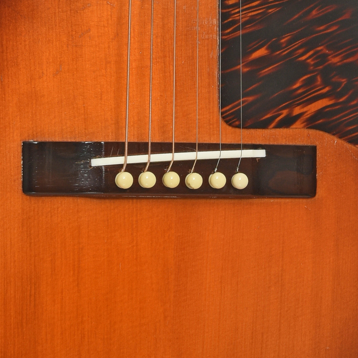 Bridge of Carson J. Robison Model 1281 Acoustic Guitar 