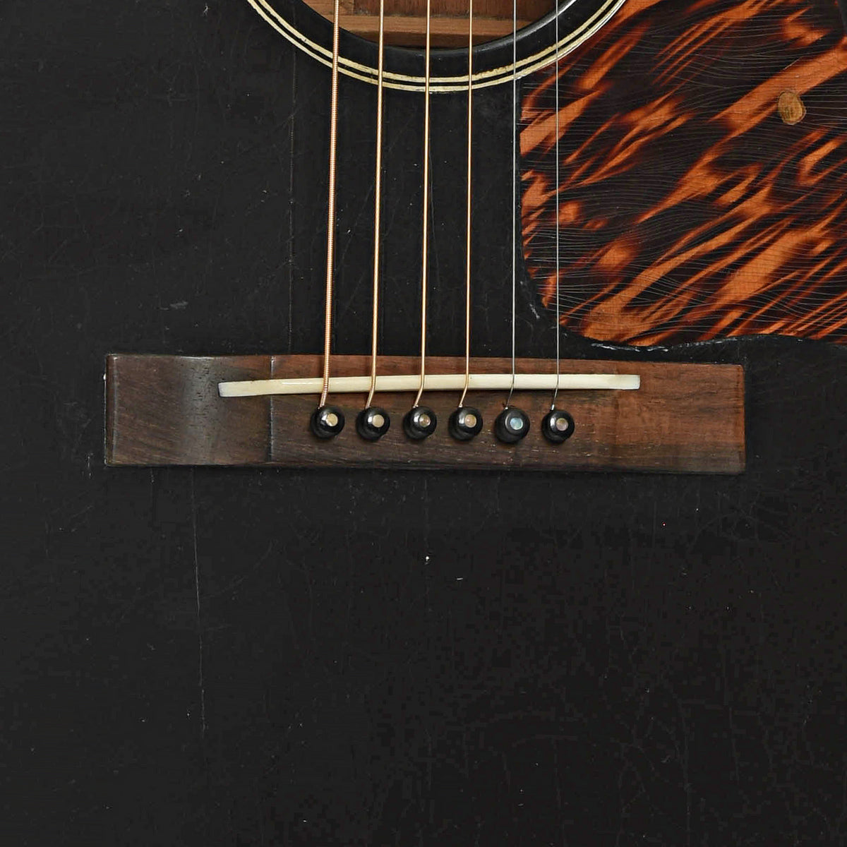 Bridge of Gibson L-00 Acoustic Guitar 