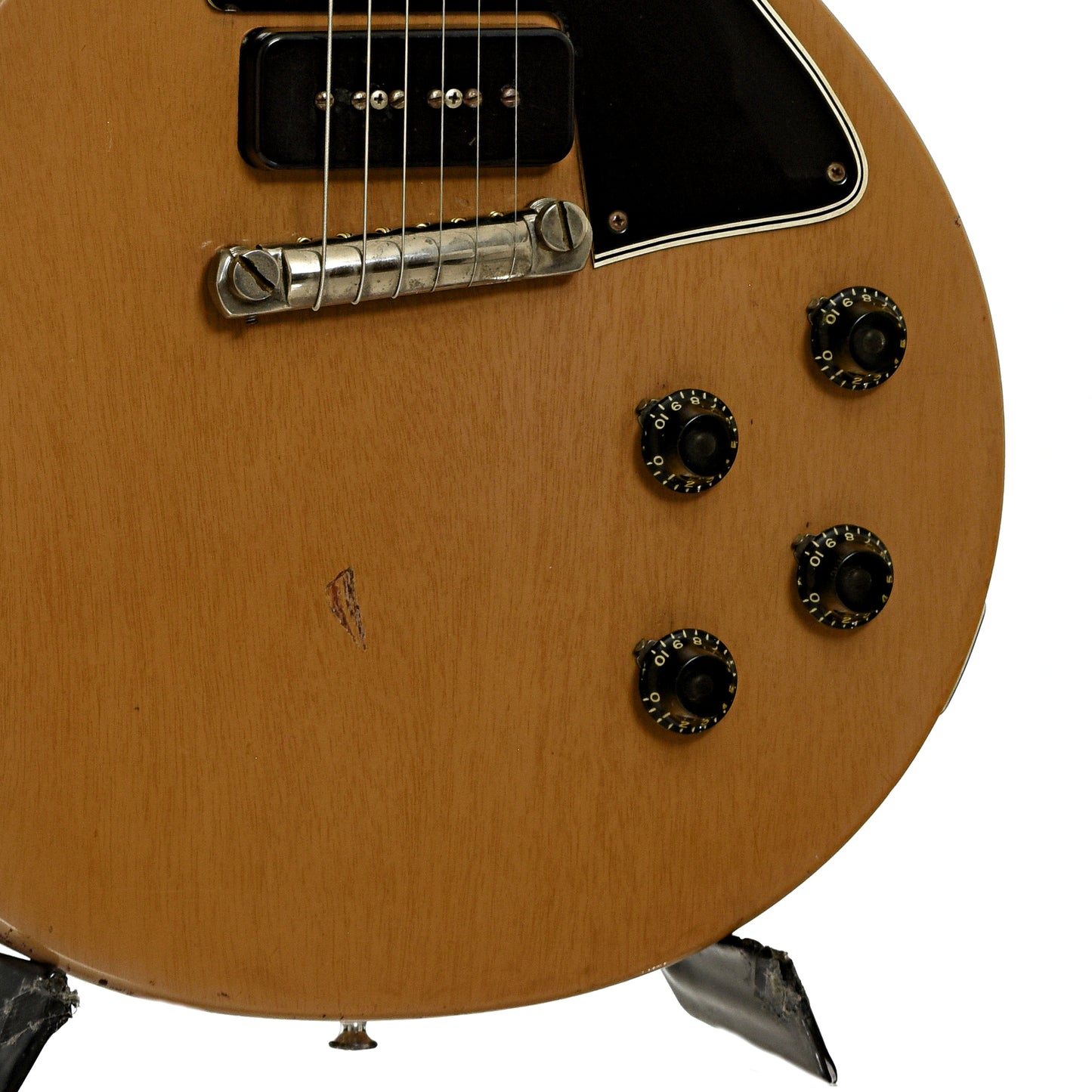 Bridge and controls of Gibson Les Paul Special Electric Guitar