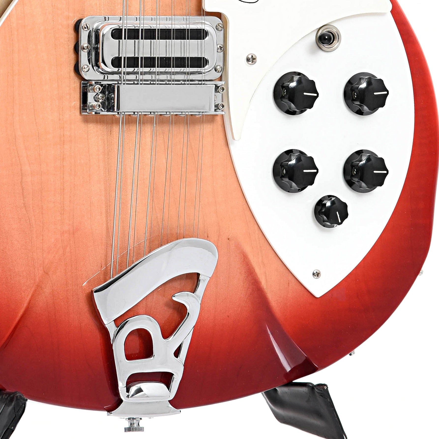 Tailpiece, bridge and controls of Rickenbacker 360/12 Carl Wilson 12 String Electric Guitar (2000)