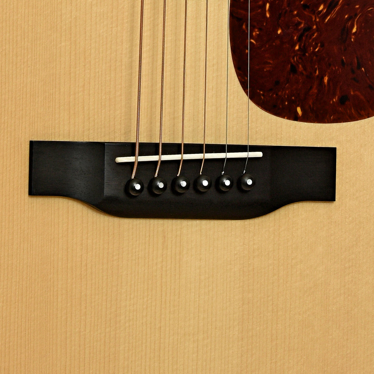 Bridge of Collings D2HA Guitar & Case, Adirondack Top, Wide Nut 