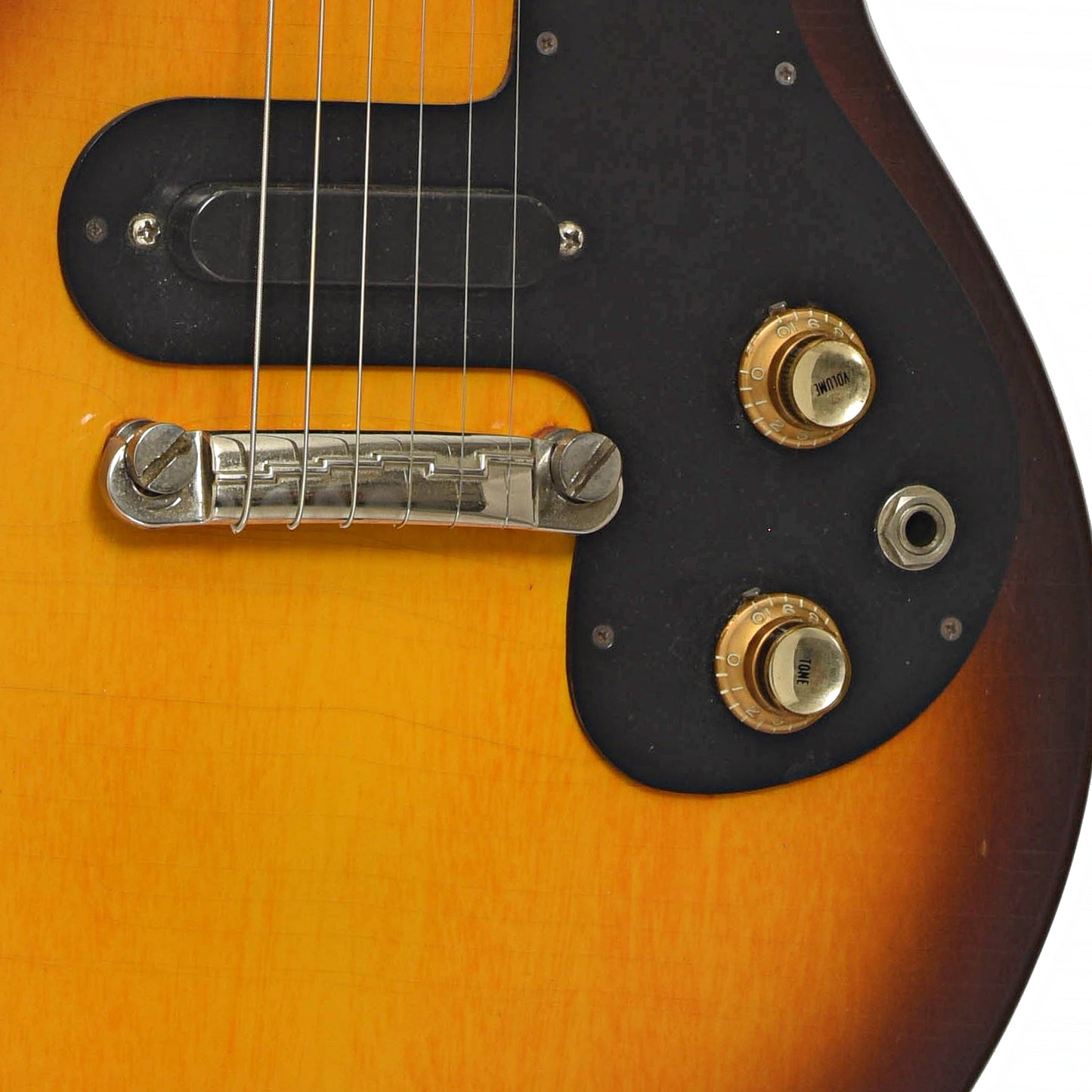 Bridge and controls for Gibson Melody Maker Electric Guitar