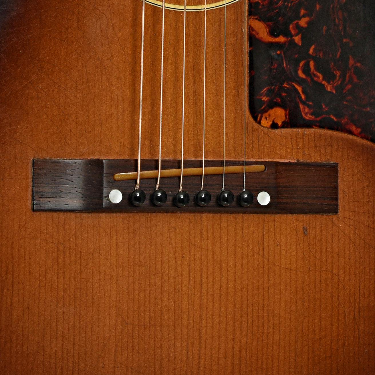 Bridge of Gibson LG-1 Acoustic Guitar 