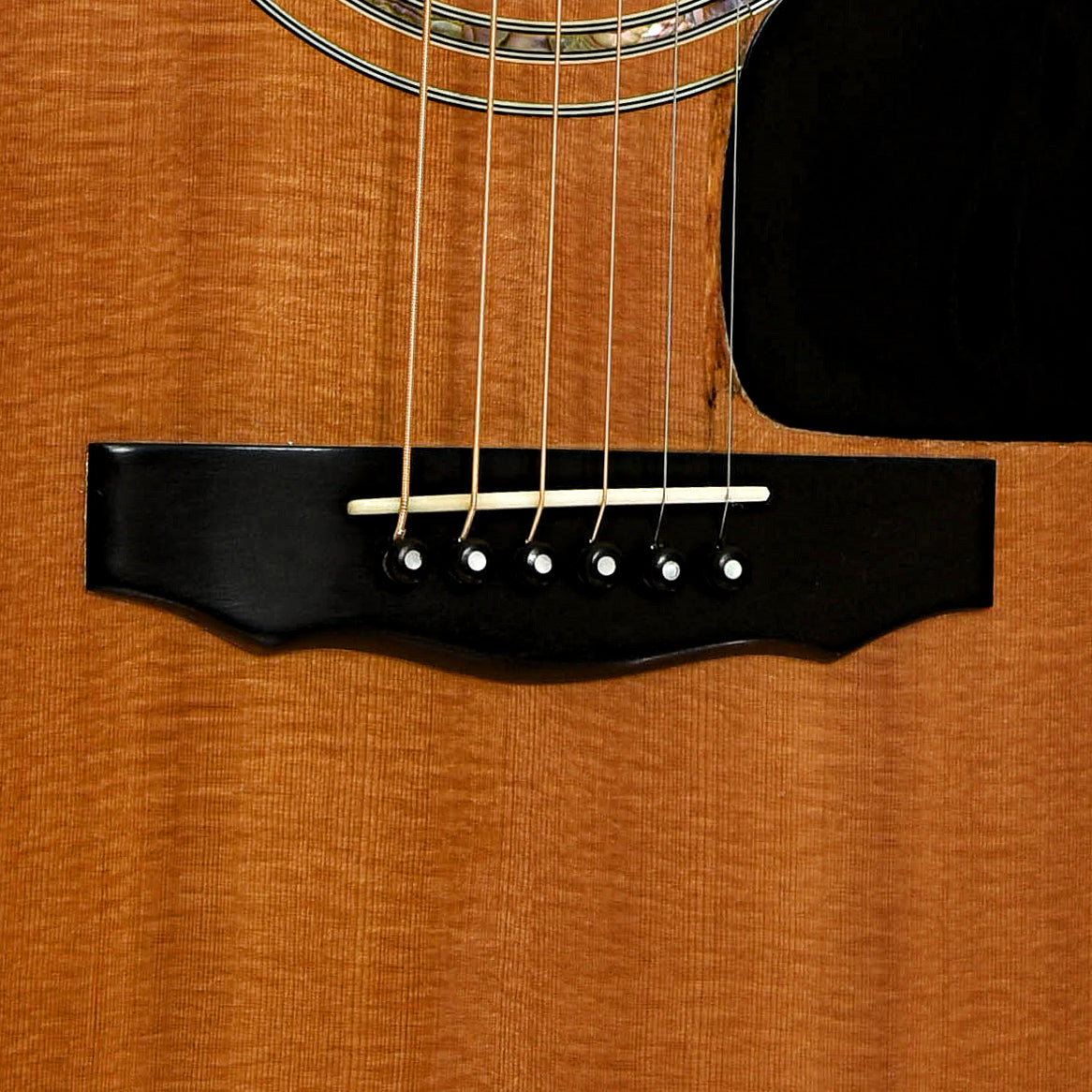 Bridge of Guild D-55 Acoustic Guitar