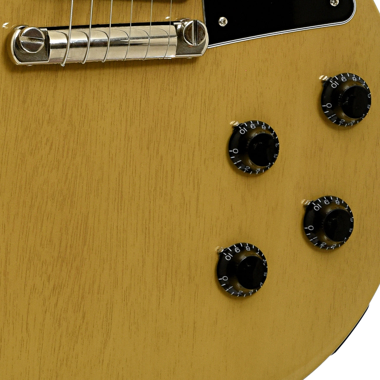 Bridge and controls of Gibson Les Paul Special Electric Guitar
