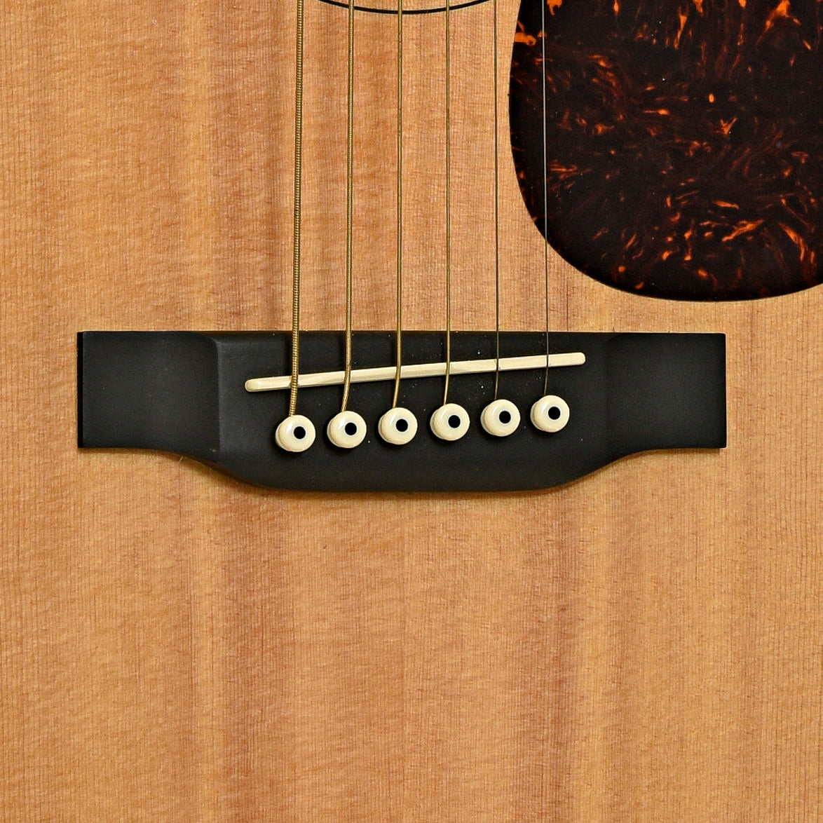 Bridge of Martin Dreadnought Jr. Acoustic Guitar