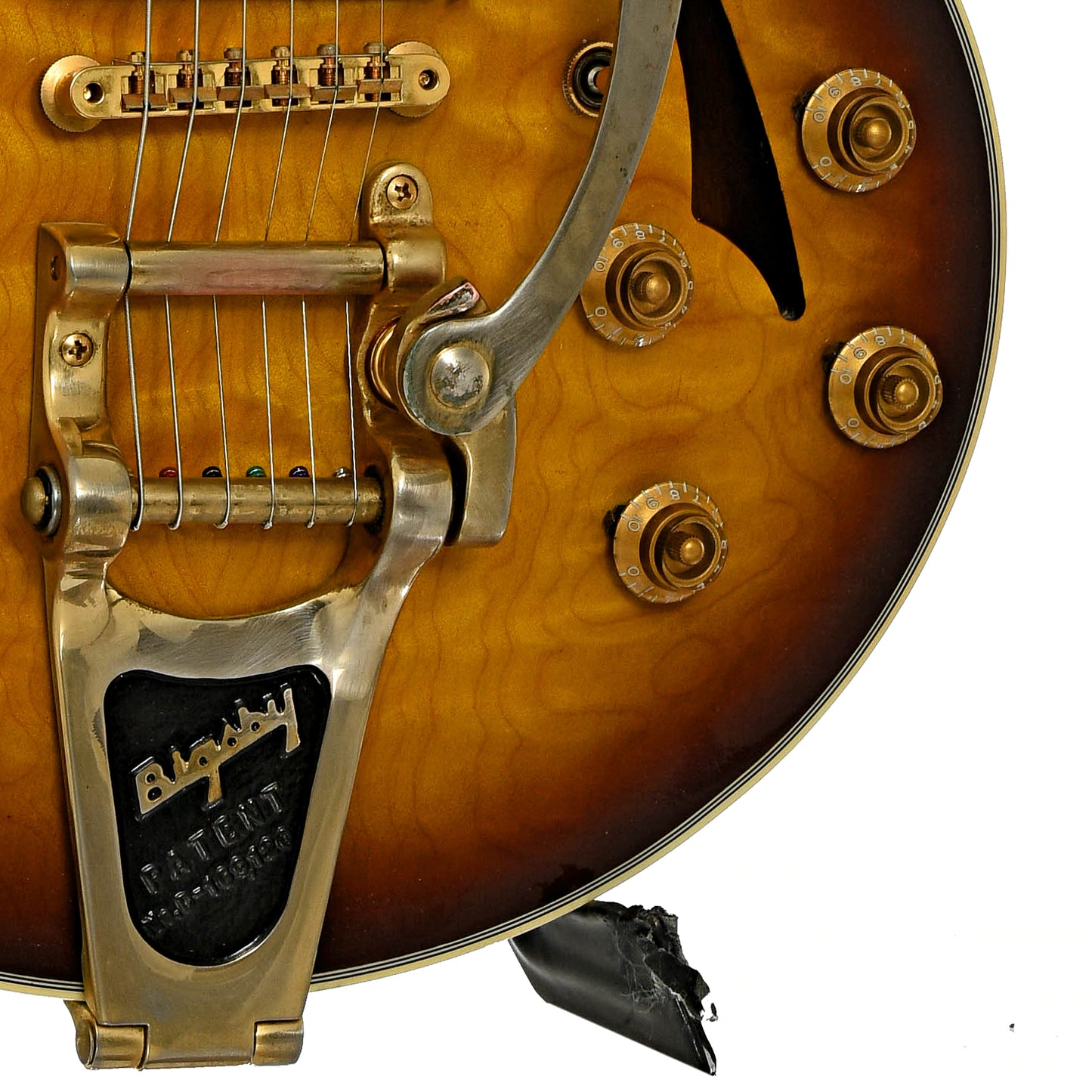 Bridge of Gibson Johnny A Hollowbody Electric Guitar 