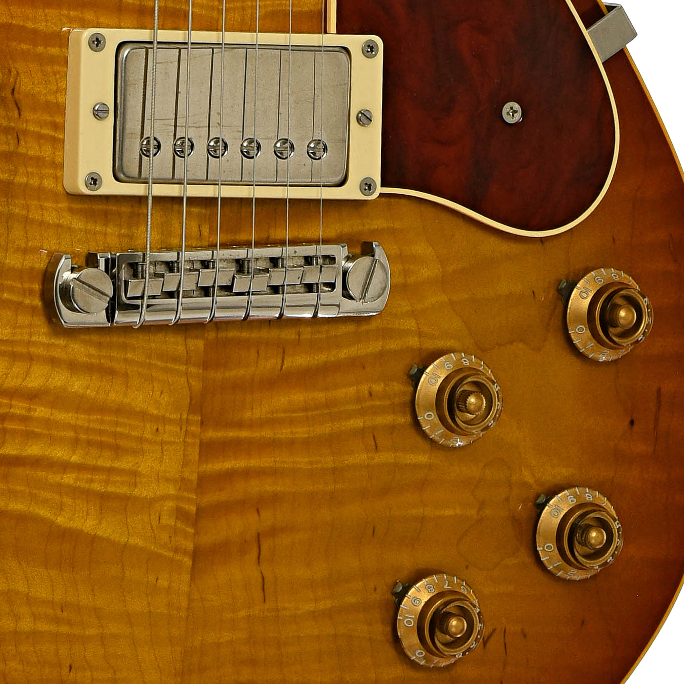 Bridge and controls of Johan Gustavsson Bluesmaster Custom '59 Electric Guitar