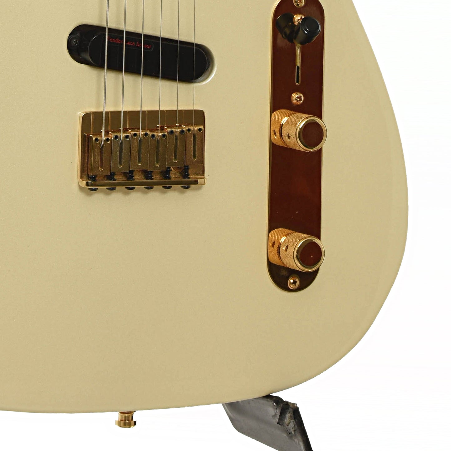Bridge and controls of Fender James Burton Telecaster Electric Guitar 
