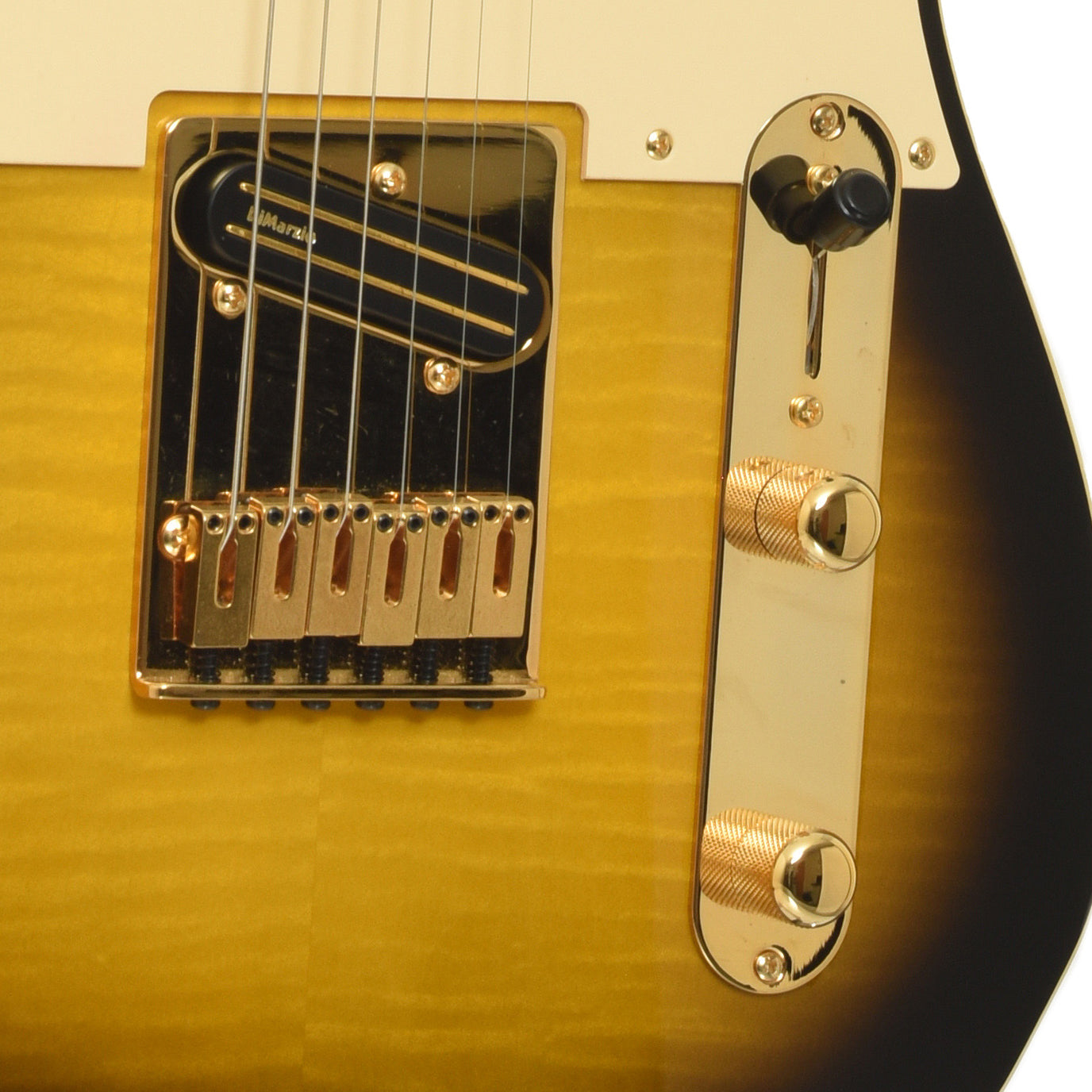Bridge and controls of Fender Richie Kotzen Signature Telecaster Electric Guitar