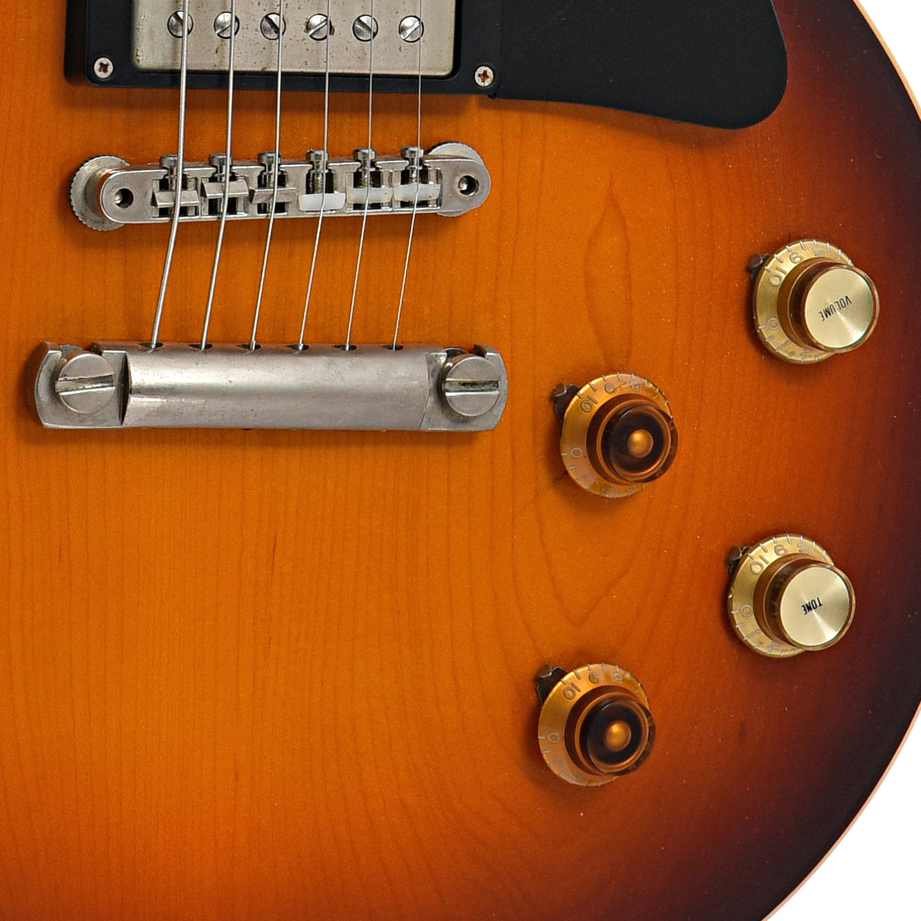 tailpiece, Bridge and controls of Gibson Joe Bonamassa Les Paul Electric Guitar (2011)