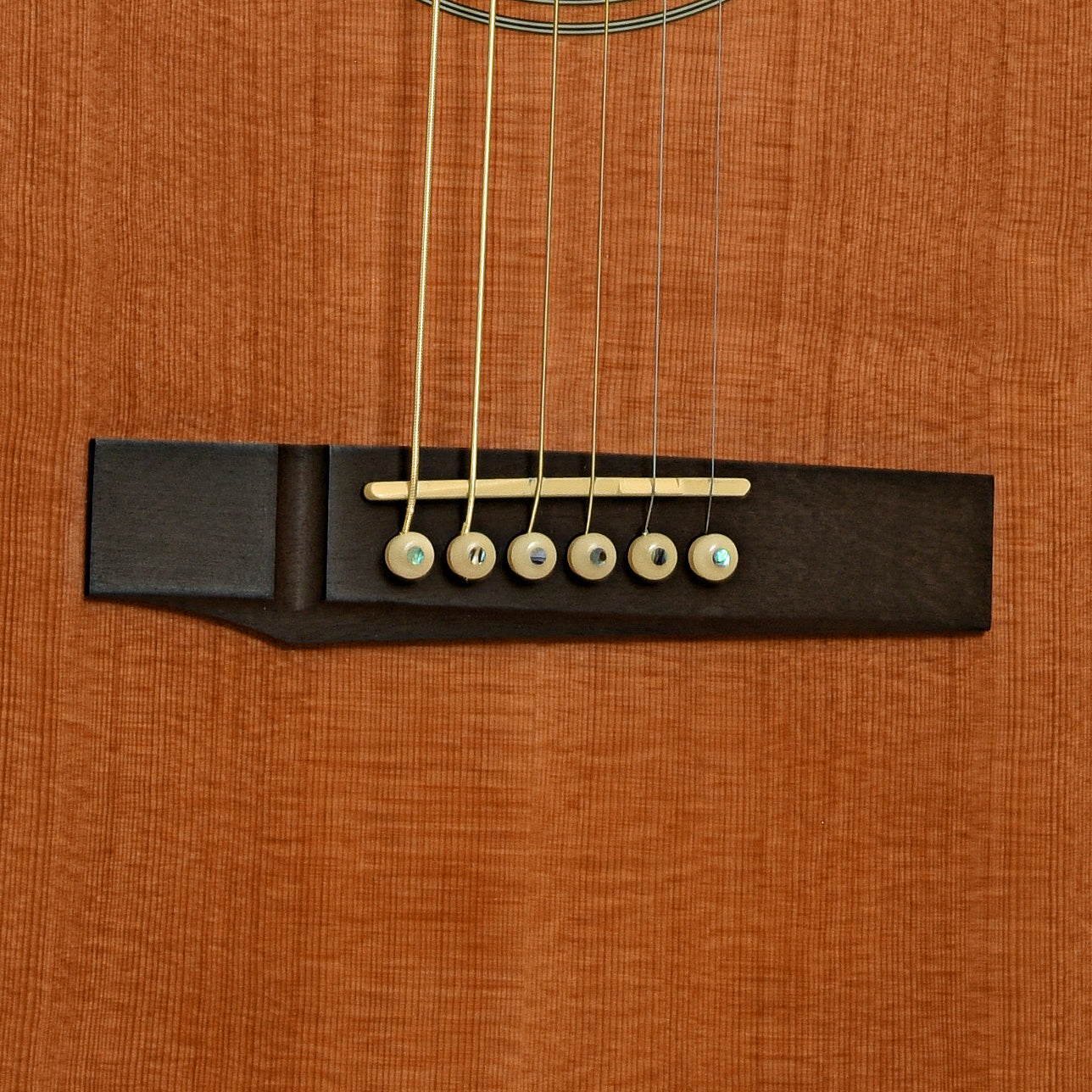 Bridge of Andrew White D Model Acoustic Guitar 