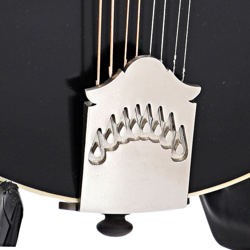 Tailpiece of Northfield Workshop  S-Series NFS-F2B Mandolin, Blacktop Oval Soundhole,